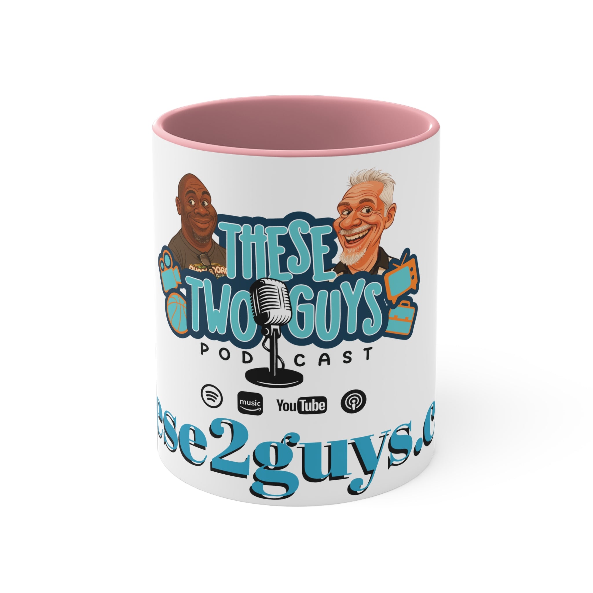 Colorful Accent Mugs with Podcast Design, Fun Coffee Cup for Podcast Lovers, Vibrant Travel Mug, Unique Gift for Coffee Enthusiasts, [...]