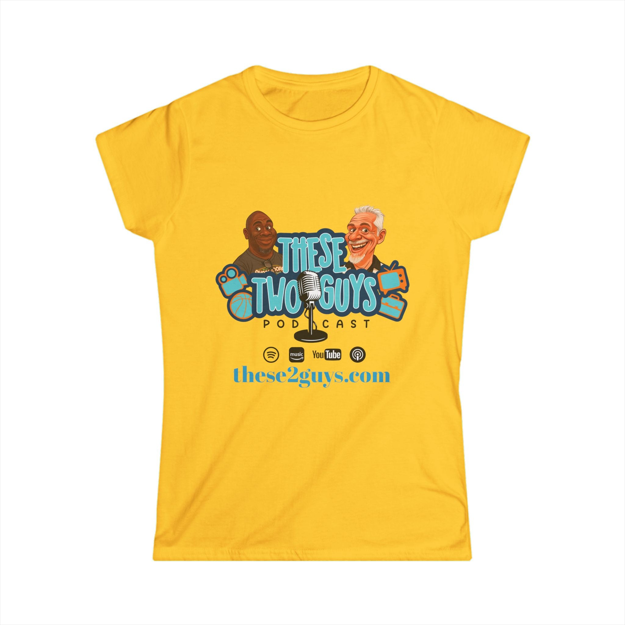 Podcast Merchandise Women's Tee, Softstyle T-Shirt, Humor Apparel, Gift for Podcast Lovers, Comfortable Podcast Tee