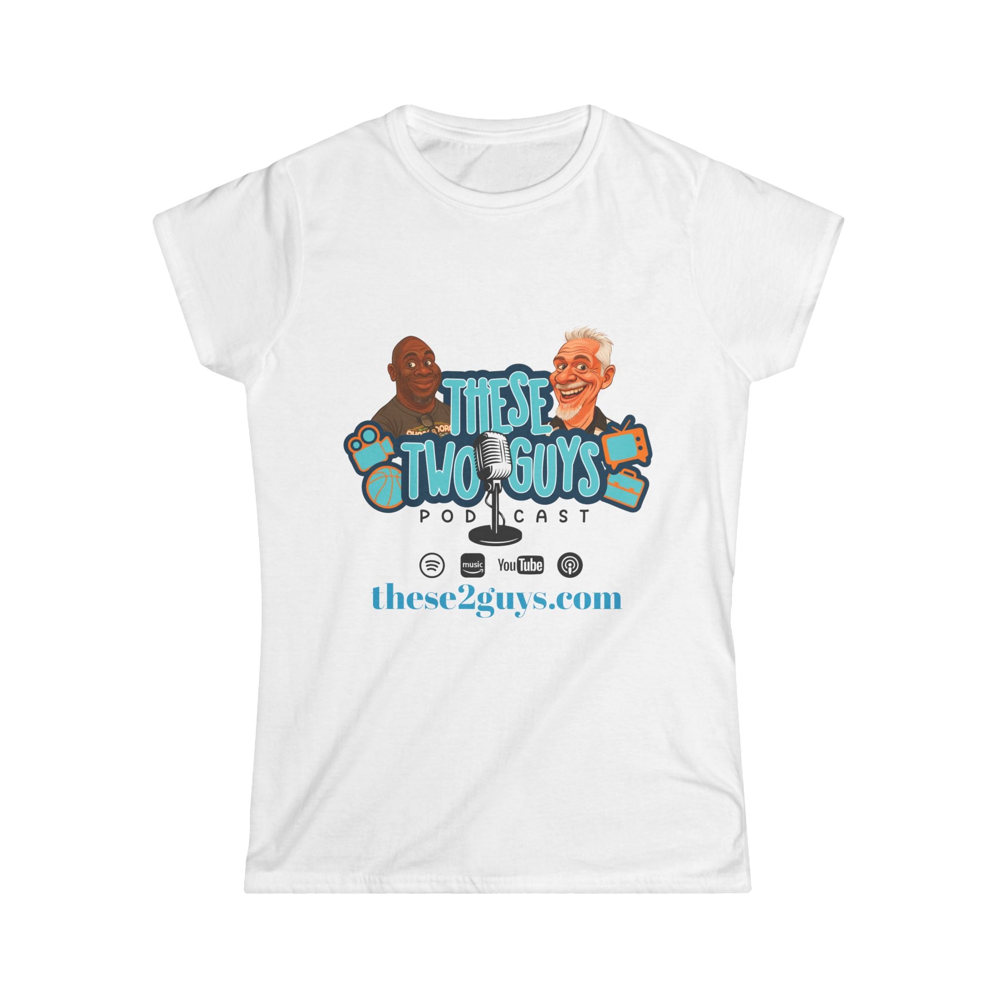 Podcast Merchandise Women's Tee, Softstyle T-Shirt, Humor Apparel, Gift for Podcast Lovers, Comfortable Podcast Tee