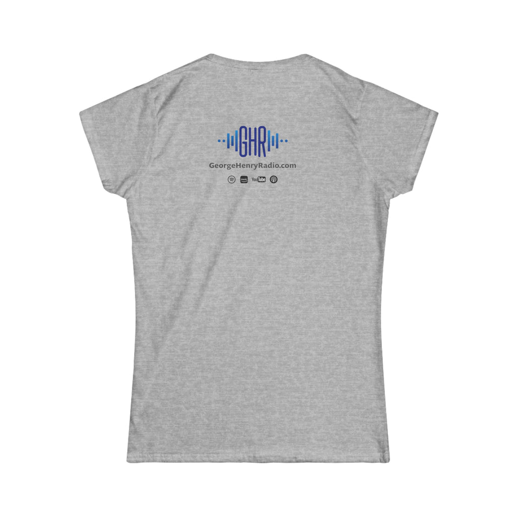 Podcast Merchandise Women's Tee, Softstyle T-Shirt, Humor Apparel, Gift for Podcast Lovers, Comfortable Podcast Tee