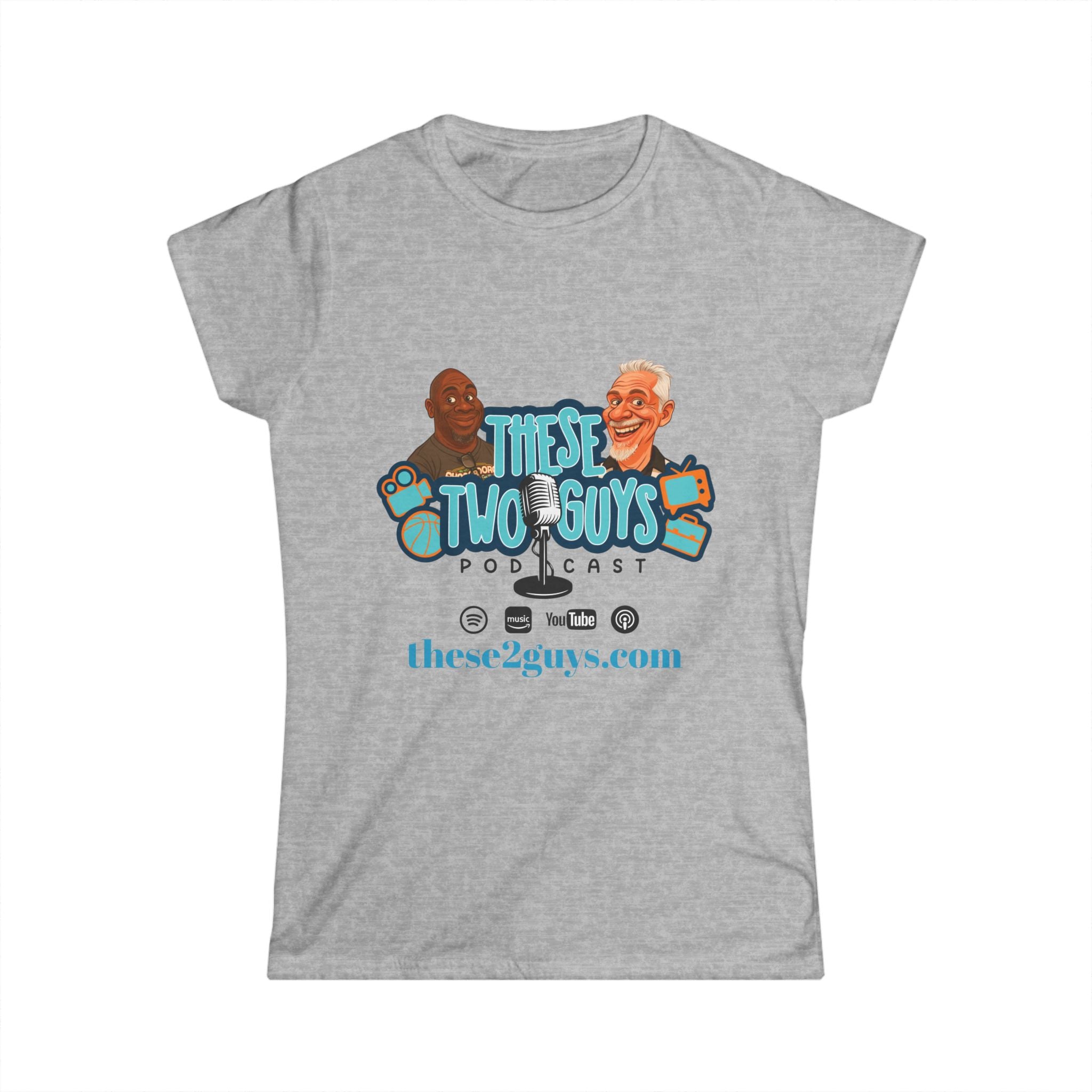 Podcast Merchandise Women's Tee, Softstyle T-Shirt, Humor Apparel, Gift for Podcast Lovers, Comfortable Podcast Tee