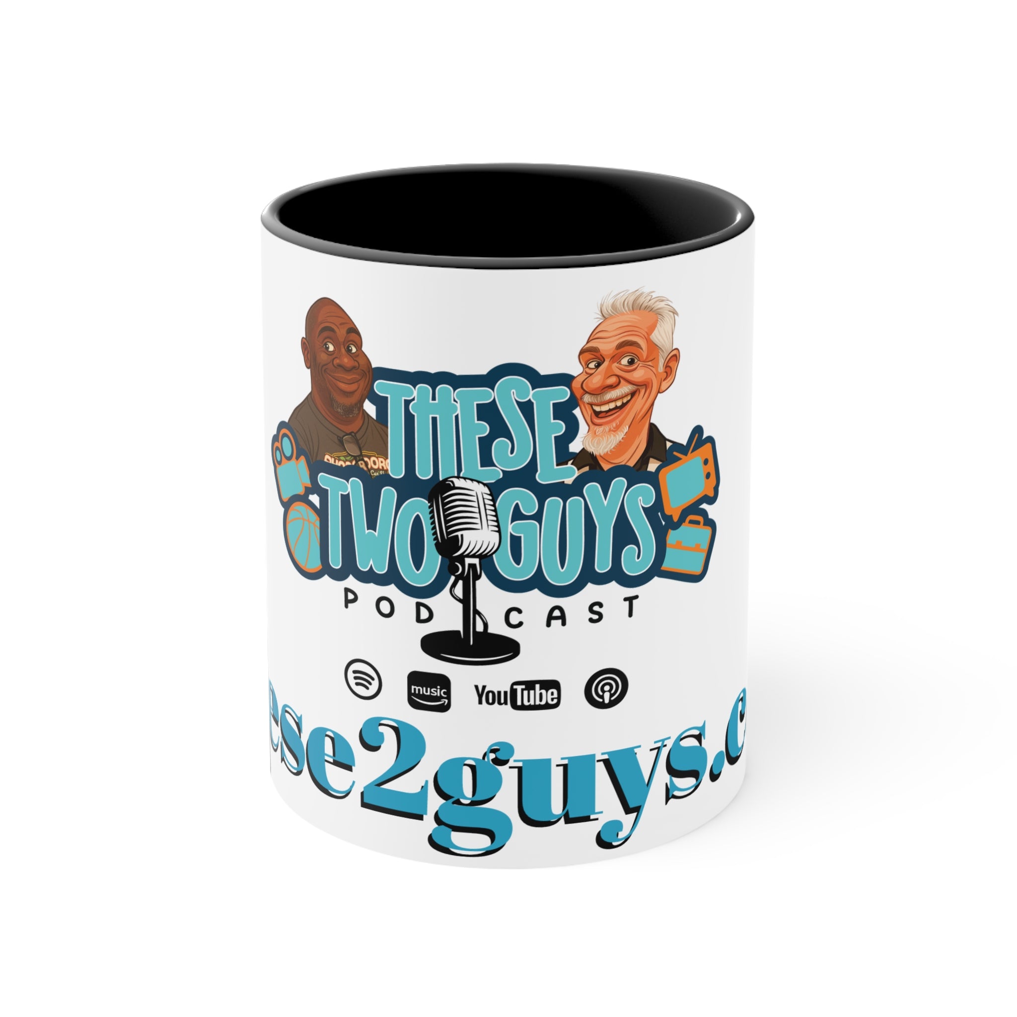 Colorful Accent Mugs with Podcast Design, Fun Coffee Cup for Podcast Lovers, Vibrant Travel Mug, Unique Gift for Coffee Enthusiasts, [...]