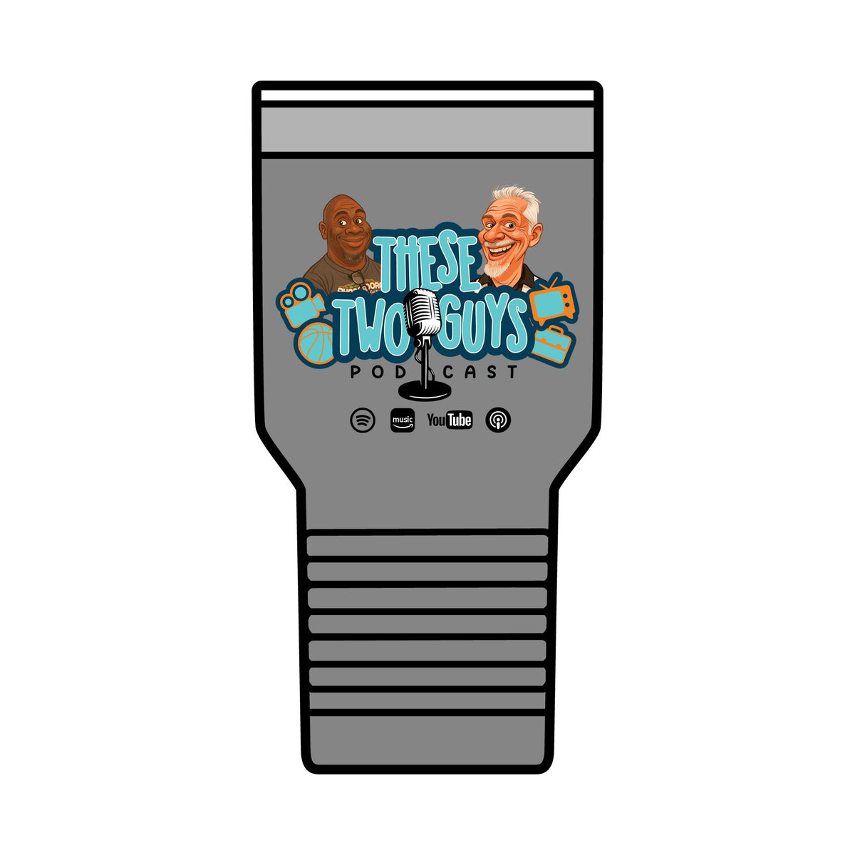 These Two Guys Podcast insulated tumbler | 30oz travel cup