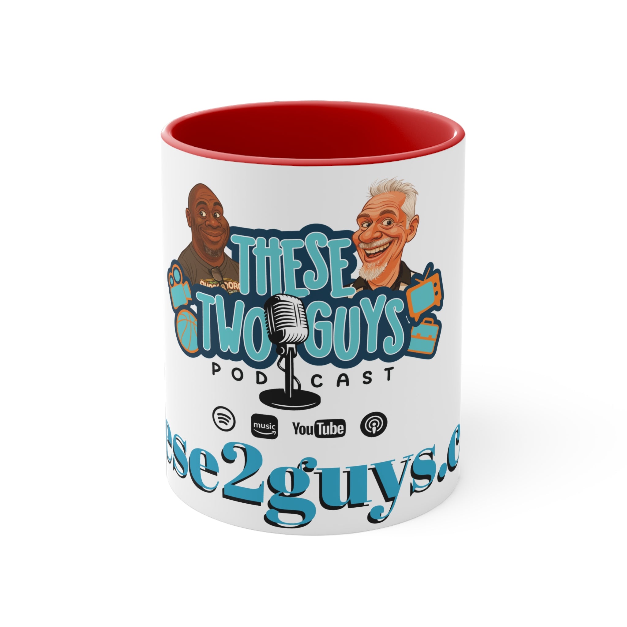 Colorful Accent Mugs with Podcast Design, Fun Coffee Cup for Podcast Lovers, Vibrant Travel Mug, Unique Gift for Coffee Enthusiasts, [...]