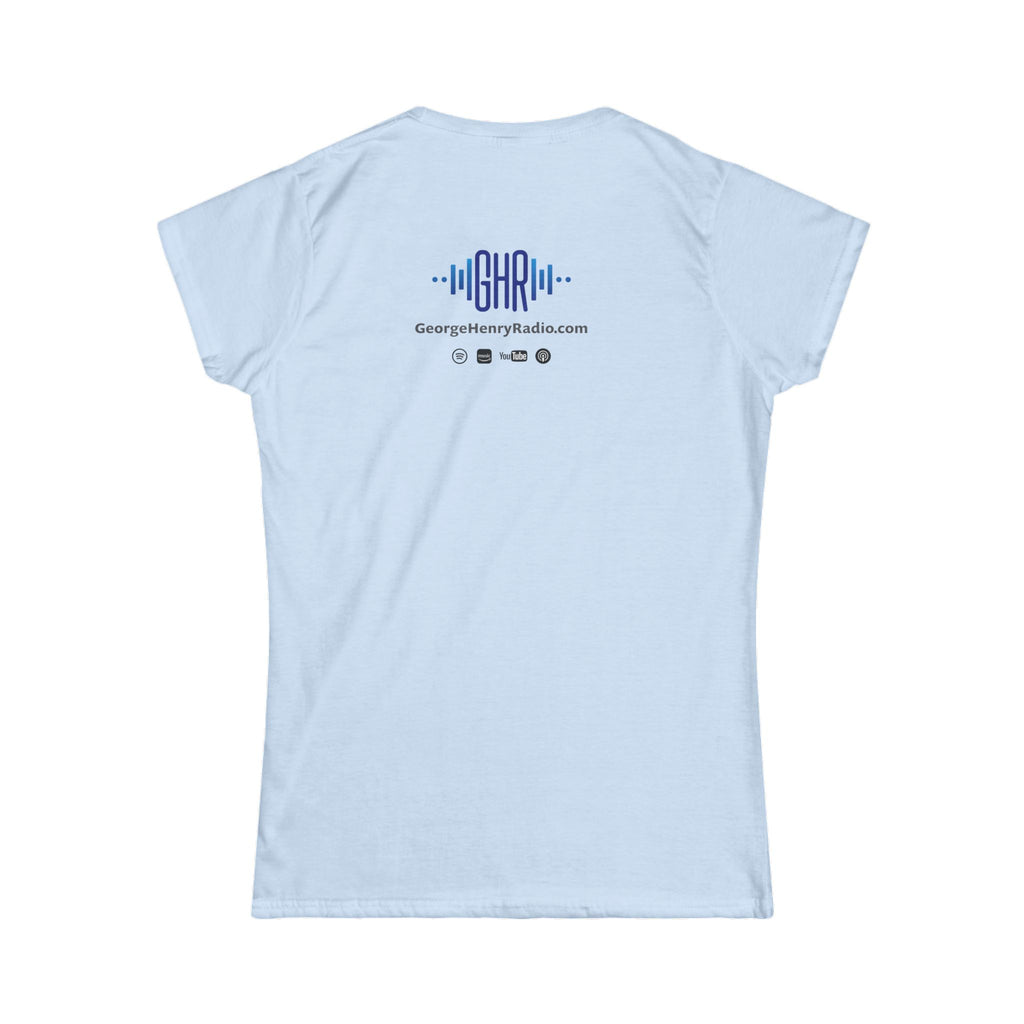 Podcast Merchandise Women's Tee, Softstyle T-Shirt, Humor Apparel, Gift for Podcast Lovers, Comfortable Podcast Tee