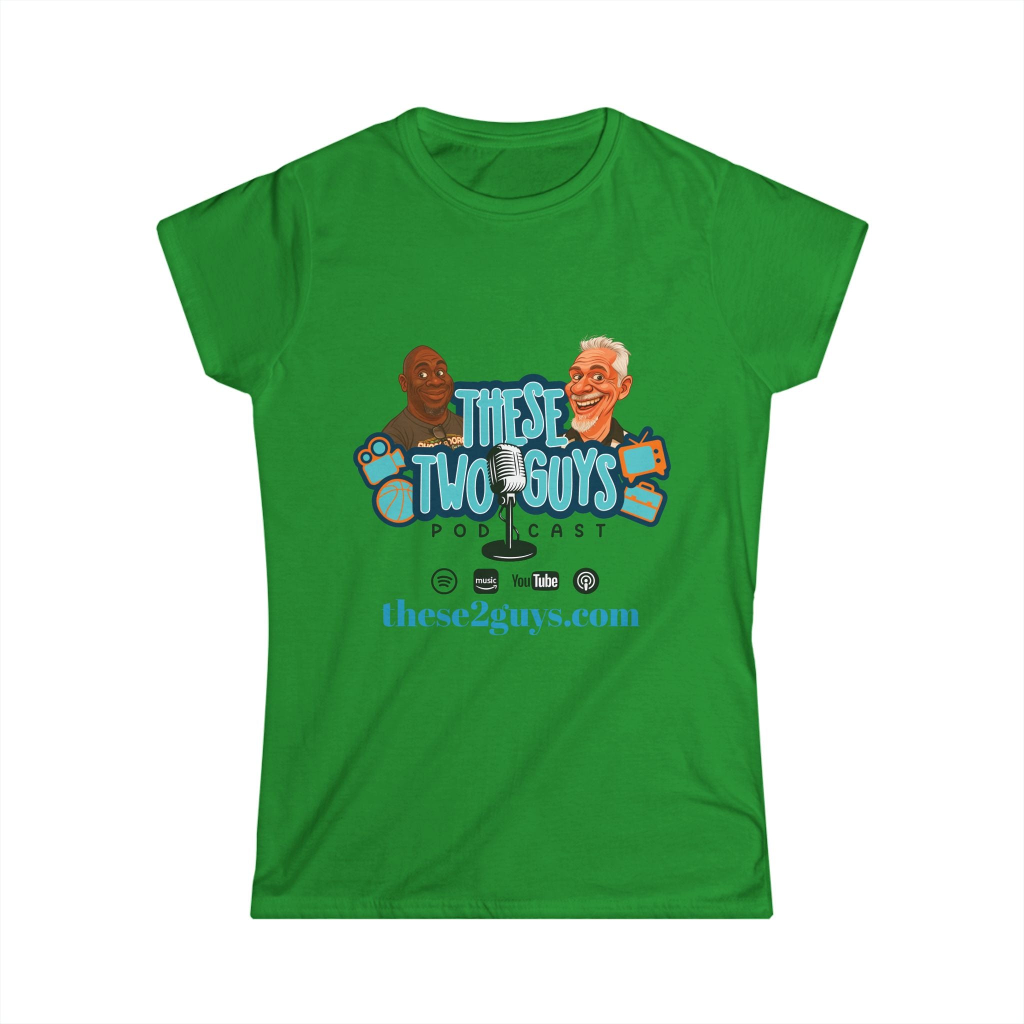Podcast Merchandise Women's Tee, Softstyle T-Shirt, Humor Apparel, Gift for Podcast Lovers, Comfortable Podcast Tee