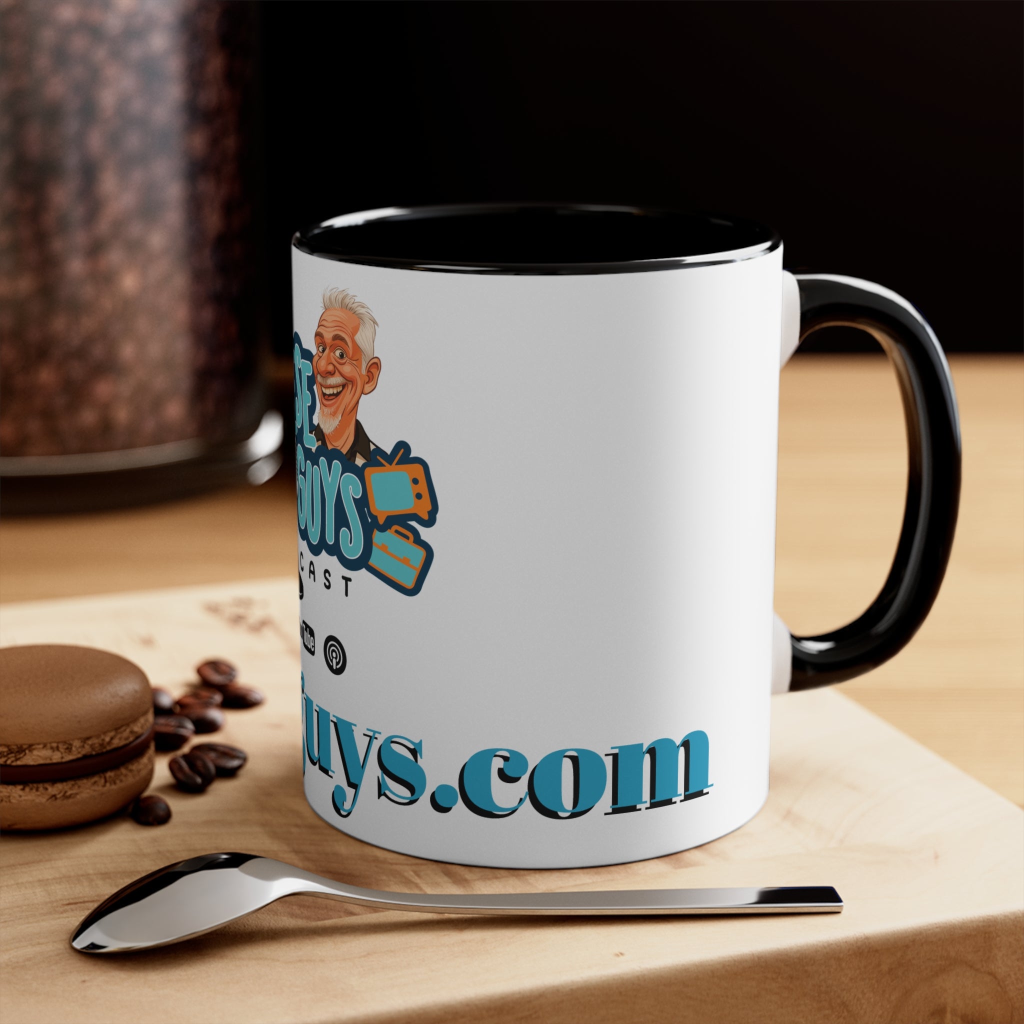 Colorful Accent Mugs with Podcast Design, Fun Coffee Cup for Podcast Lovers, Vibrant Travel Mug, Unique Gift for Coffee Enthusiasts, [...]