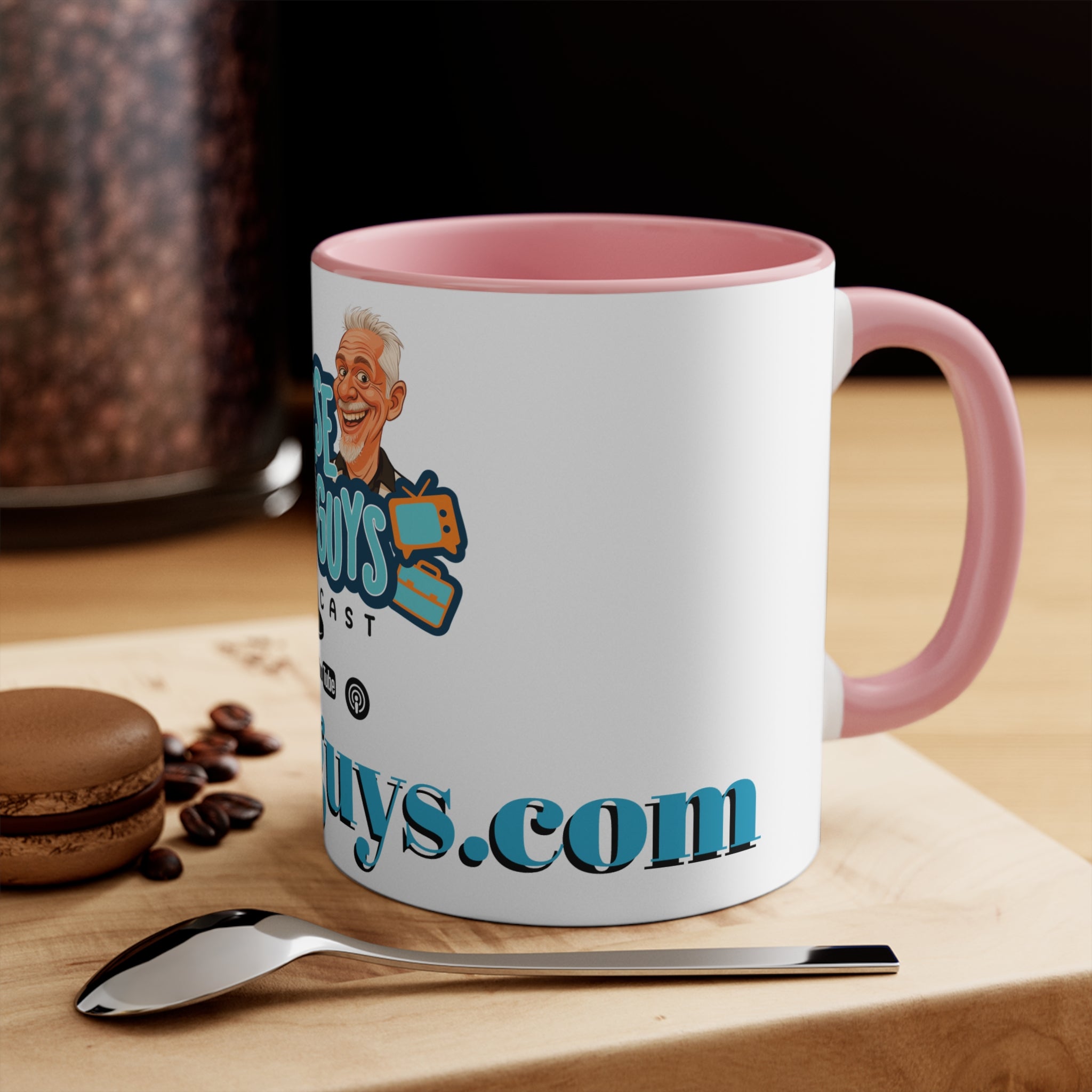 Colorful Accent Mugs with Podcast Design, Fun Coffee Cup for Podcast Lovers, Vibrant Travel Mug, Unique Gift for Coffee Enthusiasts, [...]