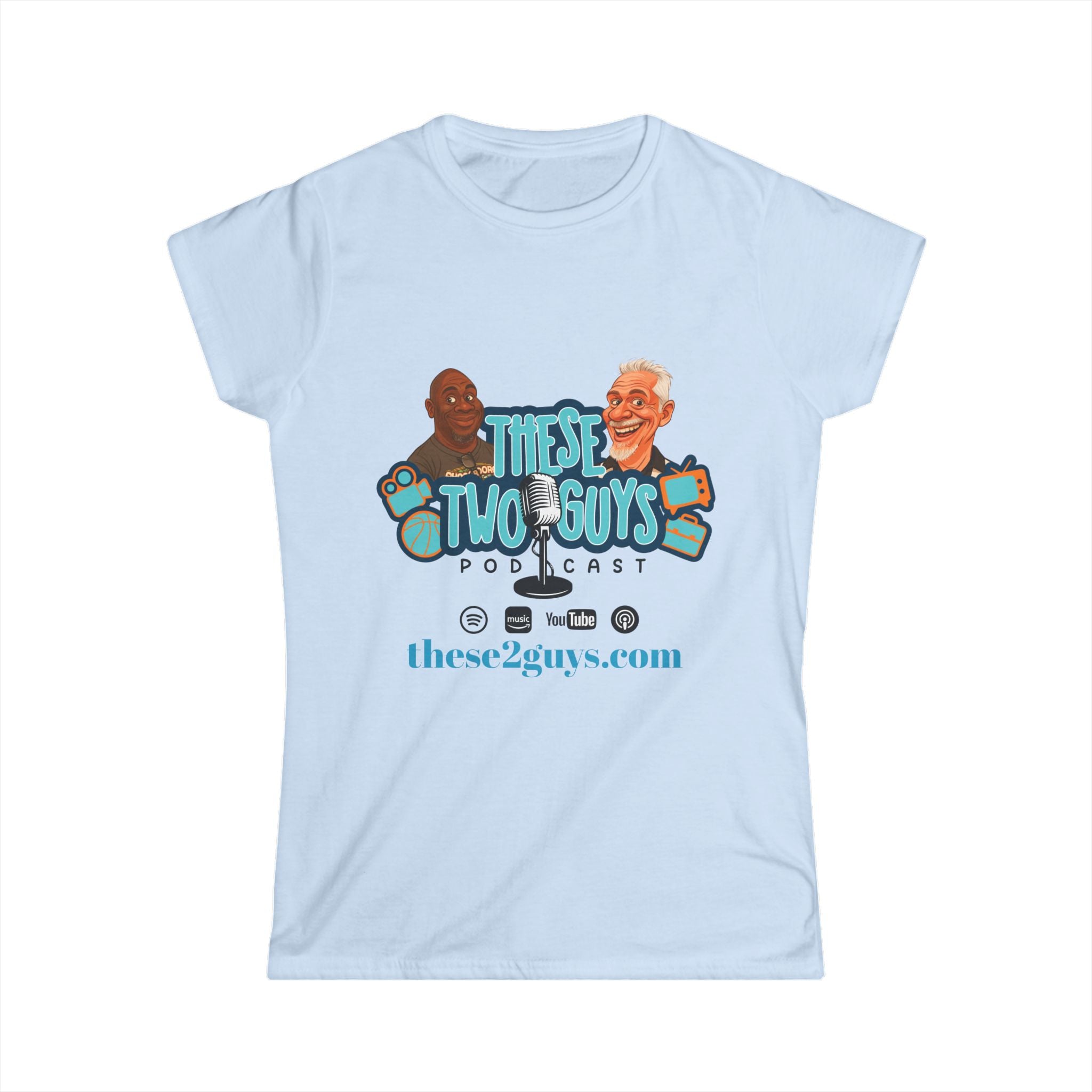 Podcast Merchandise Women's Tee, Softstyle T-Shirt, Humor Apparel, Gift for Podcast Lovers, Comfortable Podcast Tee