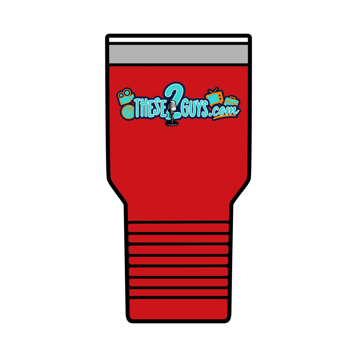 These Two Guys Podcast insulated tumbler | 30oz travel cup