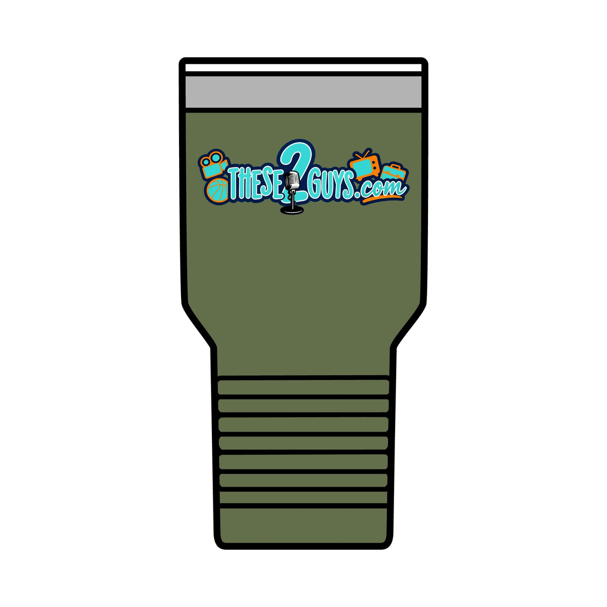These Two Guys Podcast insulated tumbler | 30oz travel cup