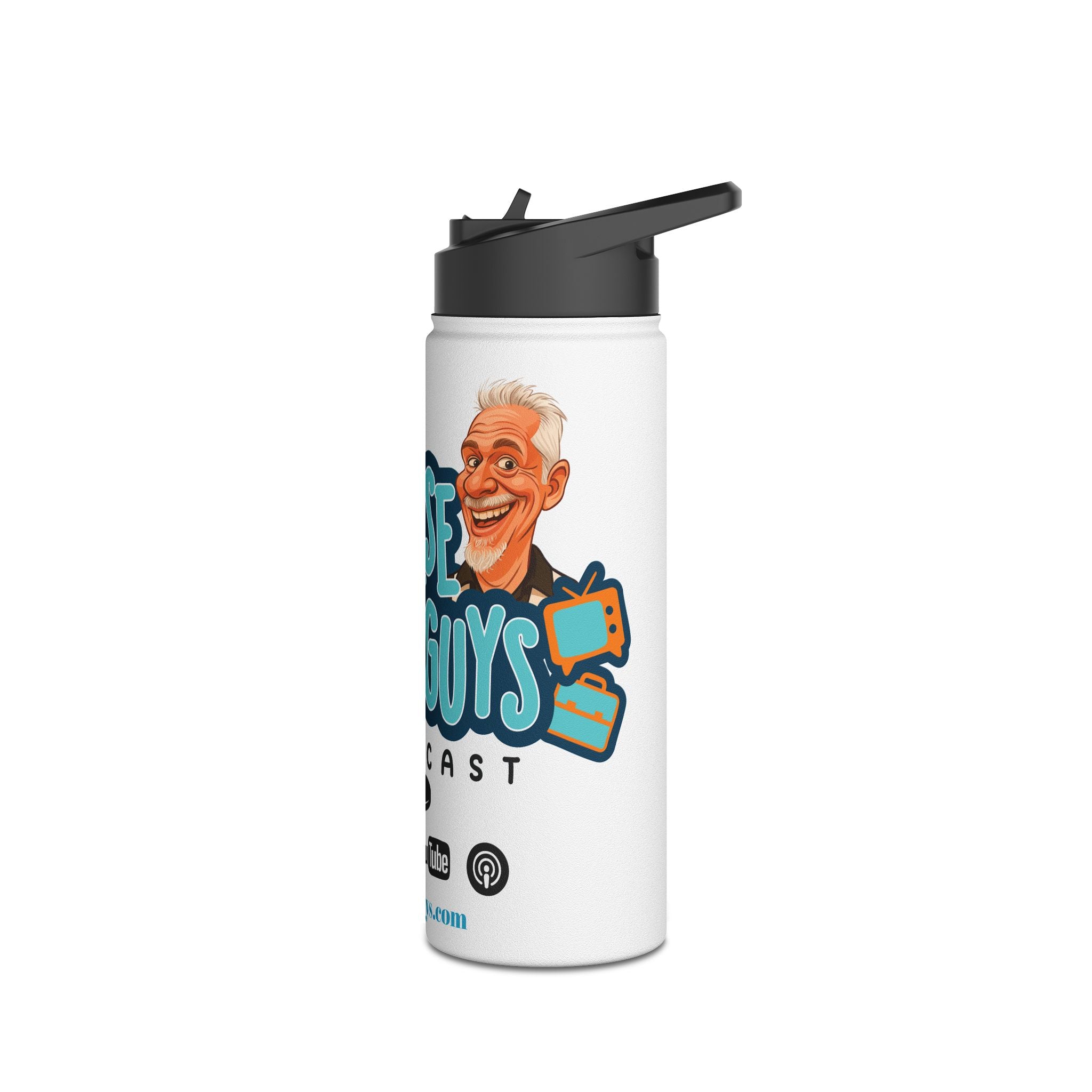 Stainless Steel Water Bottle, Standard Lid
