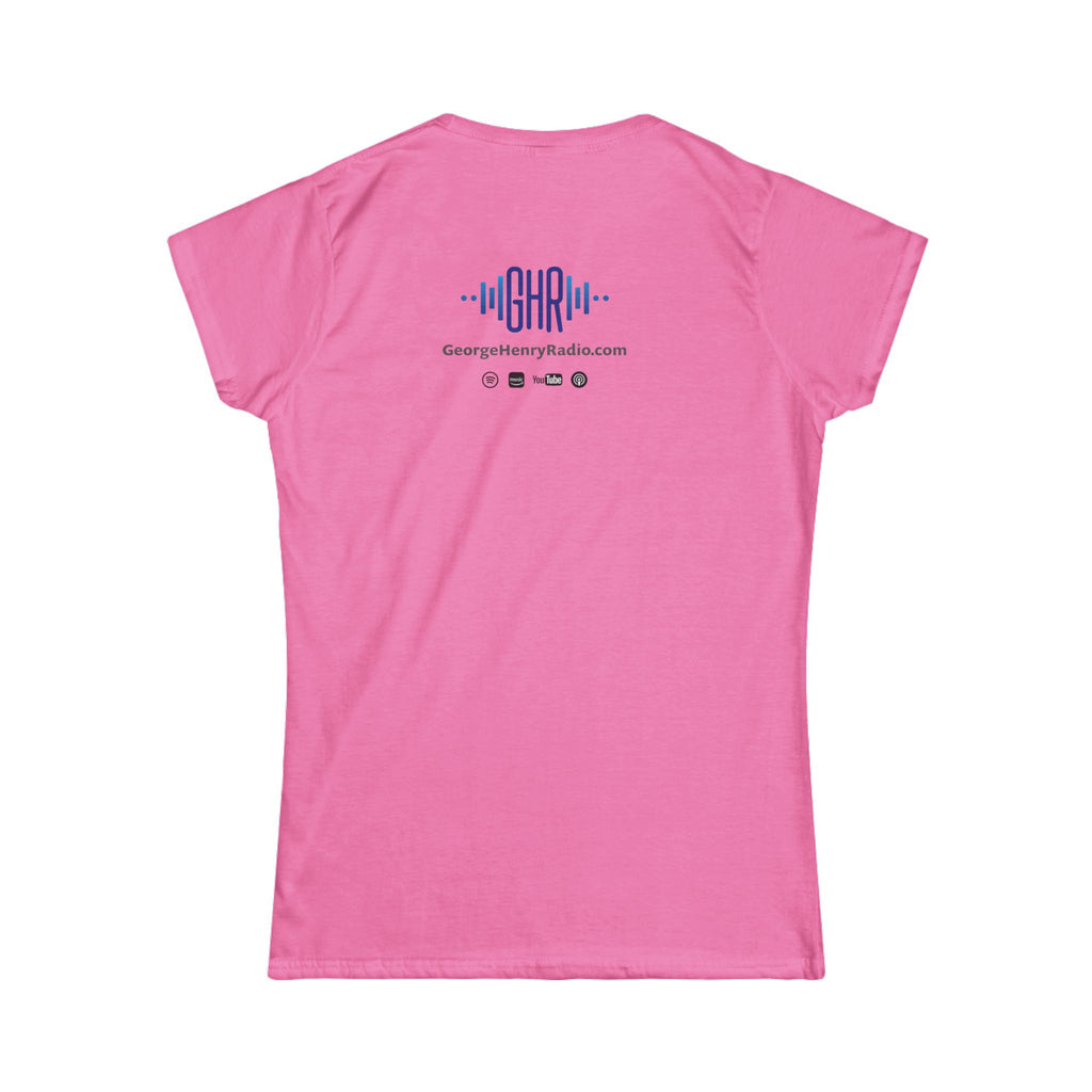 Podcast Merchandise Women's Tee, Softstyle T-Shirt, Humor Apparel, Gift for Podcast Lovers, Comfortable Podcast Tee